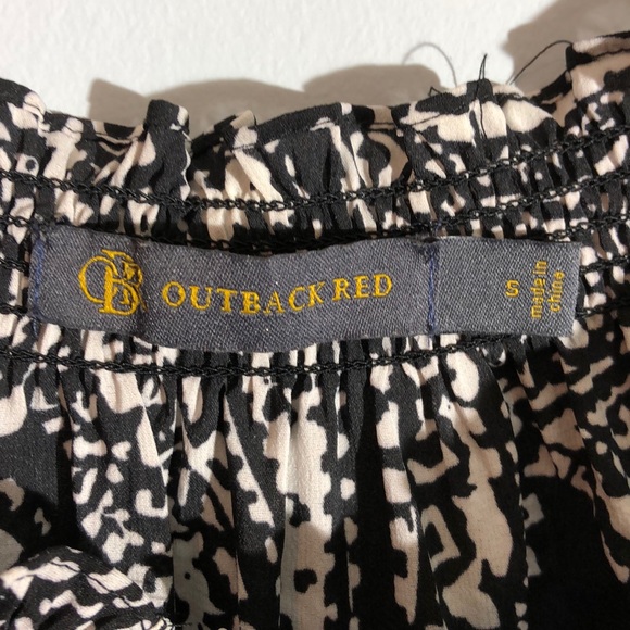 Black and white paisley blouse - small - Picture 3 of 6